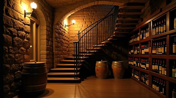 Cave à vin sous escalier : élégance et optimisation de l'espace pour les amateurs de grands crus